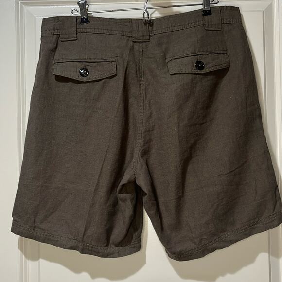 Tasso Elba Linen Cotton Blend Shorts Size 34 - Picture 2 of 5
